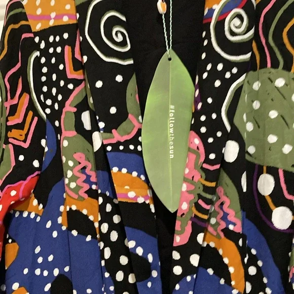 Farm Rio Under the sea maxi dress - size L - Picture 3 of 5